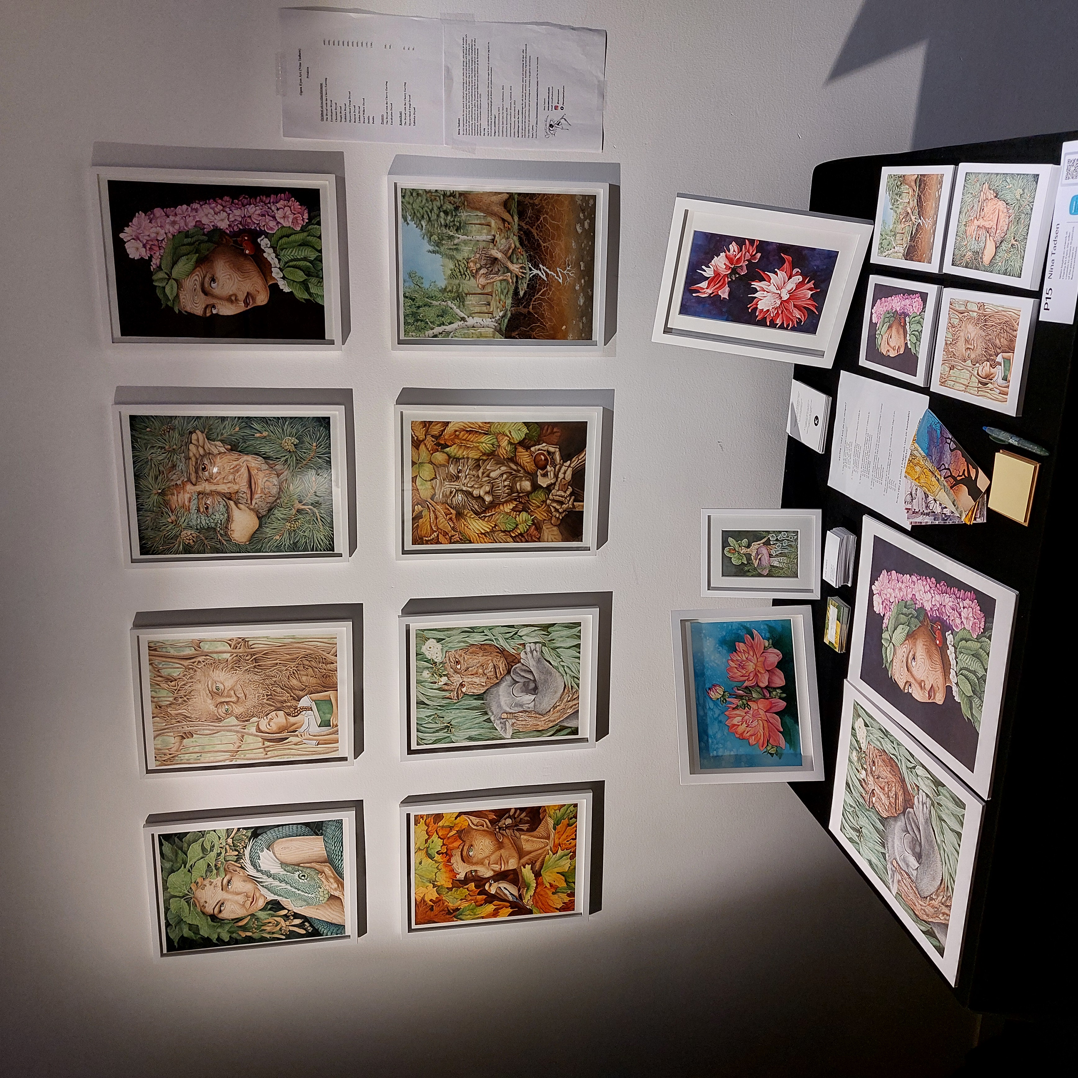 Nina and her artworks at Sundbybergs Art Trail 2024